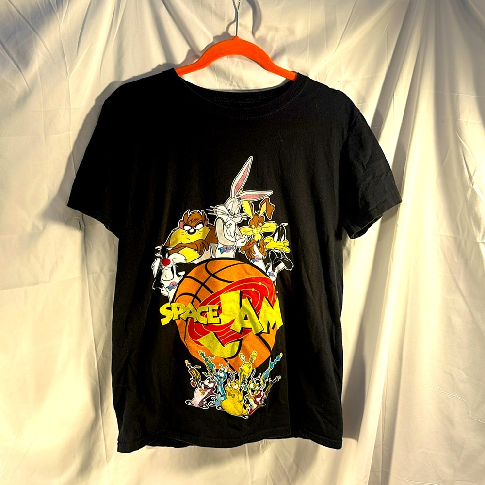 🖤 5/$30 🖤 Looney Tunes Men's Space Jam Bugs and Daffy Tune‎ Squad T-Shirt Medium